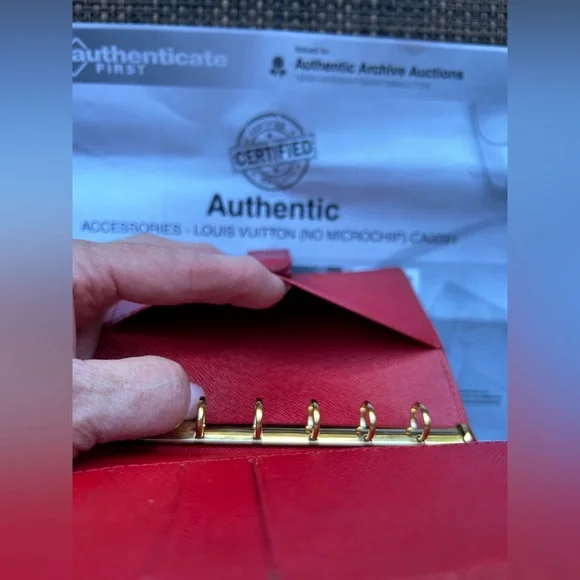 Louis Vuitton Red EPI Agenda PM CA0091 - Picture 10 of 12